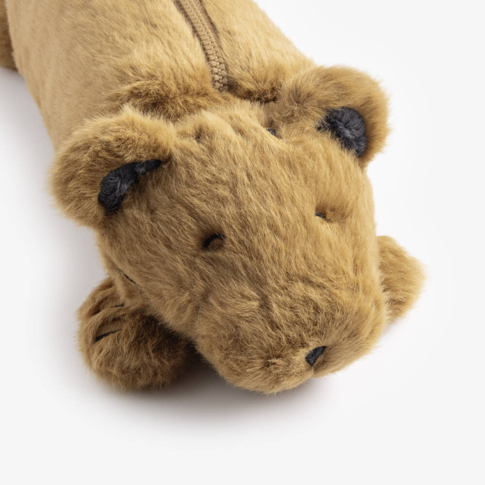 Liewood-Brown Tiger Plush Pencil Case (32cm) | Childrensalon