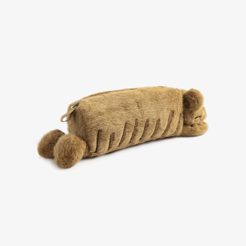 Liewood-Brown Tiger Plush Pencil Case (32cm) | Childrensalon