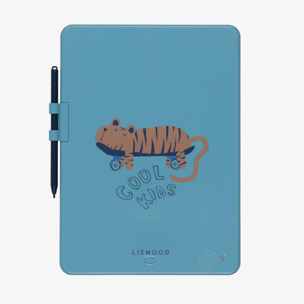 Liewood-Girls Blue Tiger LCD Drawing Tablet (24cm) | Childrensalon