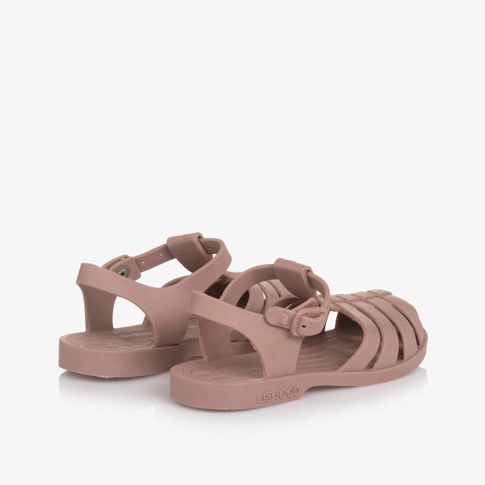 Liewood-Girls Dark Rose Pink Jelly Sandals | Childrensalon