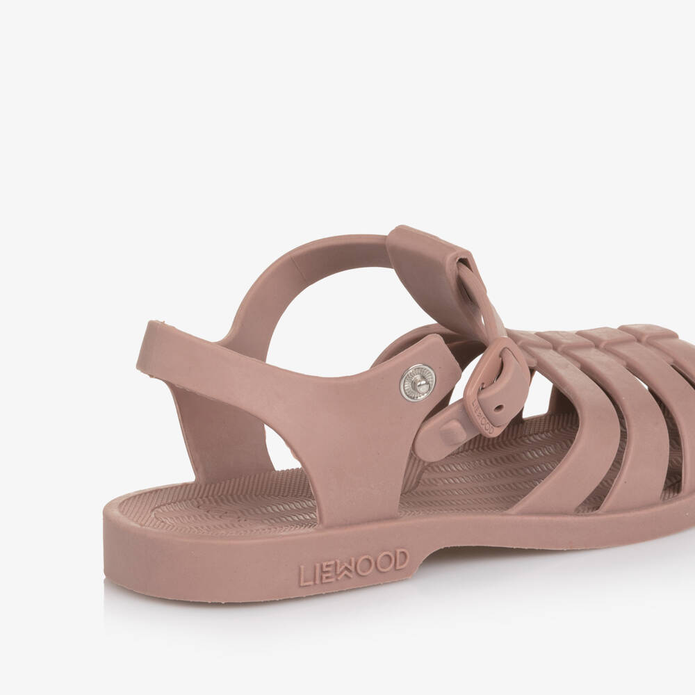 Liewood-Girls Dark Rose Pink Jelly Sandals | Childrensalon