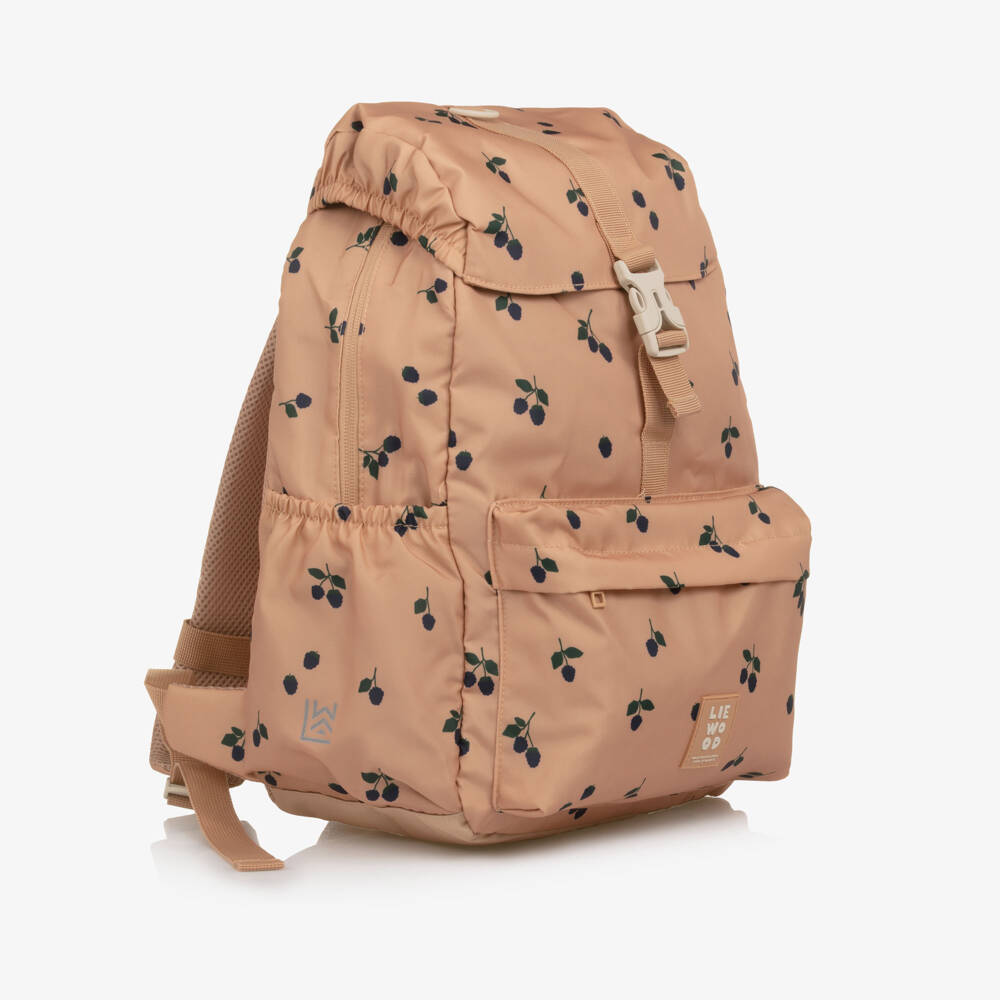 Liewood-Girls Dusky Pink Berry Print Backpack (36cm) | Childrensalon