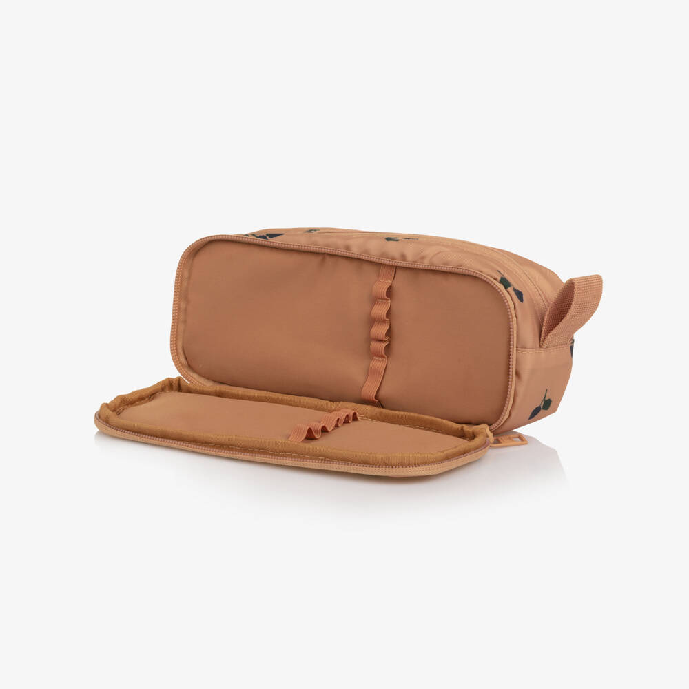 Liewood-Girls Dusky Pink Berry Print Pencil Case (22cm) | Childrensalon