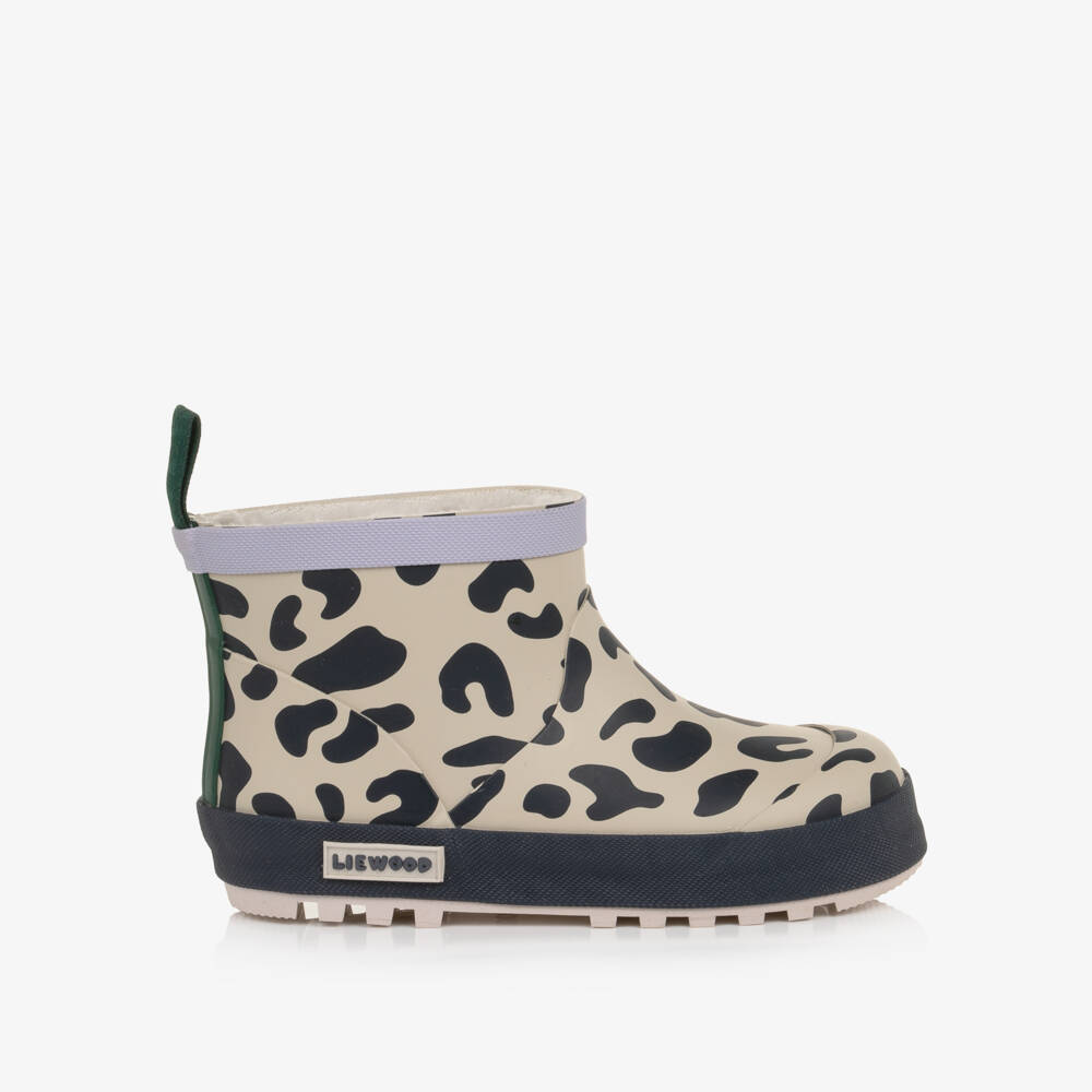 Liewood-Girls Leopard Print Jesse Thermo Rainboots | Childrensalon