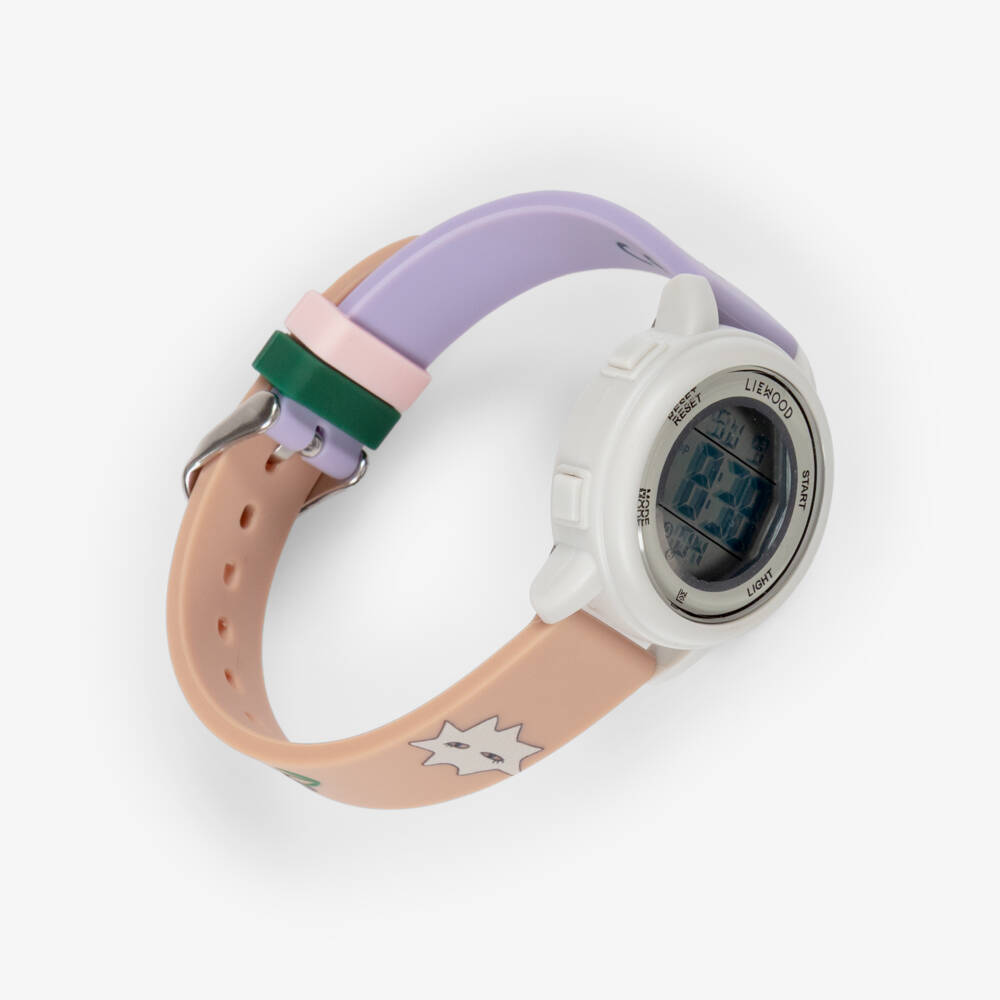 Liewood-Girls Lilac & Pink Digital Sussi Wrist Watch | Childrensalon