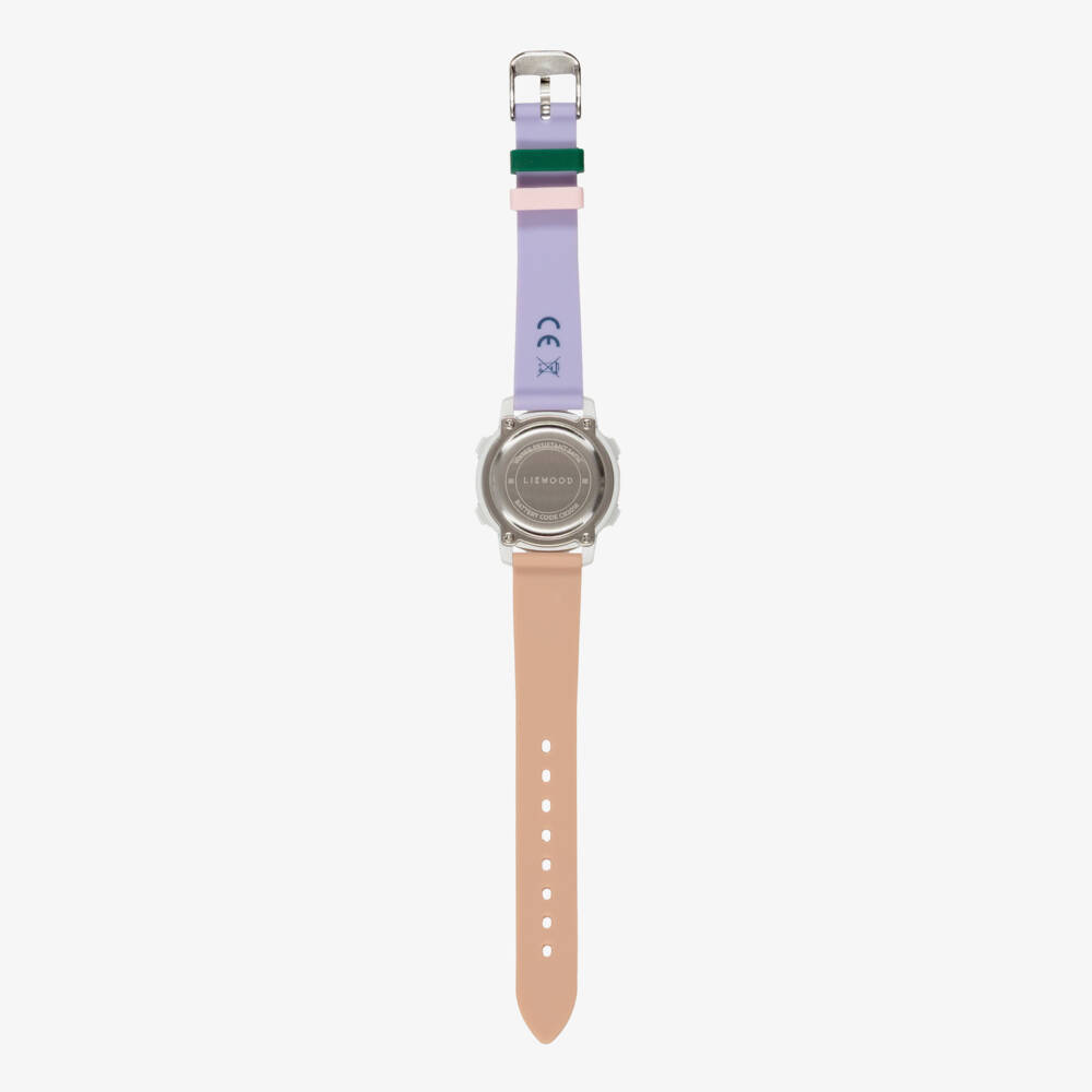 Liewood-Girls Lilac & Pink Digital Sussi Wrist Watch | Childrensalon