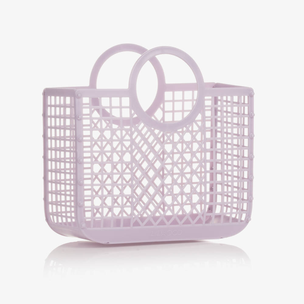 Liewood-Girls Lilac Purple Basket Bag (23cm) | Childrensalon