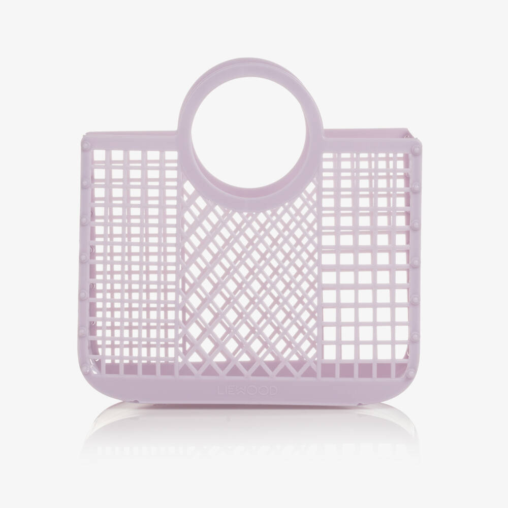 Liewood-Girls Lilac Purple Basket Bag (23cm) | Childrensalon