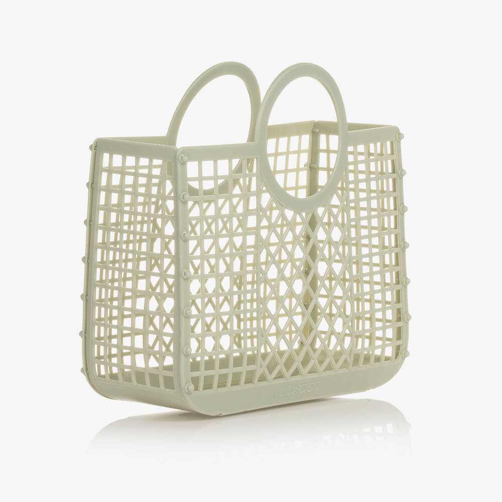 Liewood-Girls Mint Green Basket Bag (23cm) | Childrensalon