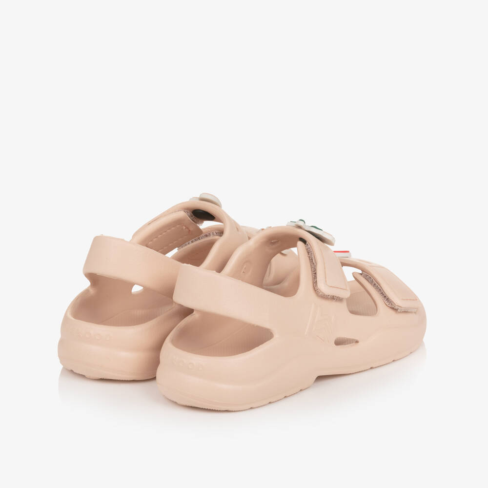 Liewood-Girls Pale Pink Sandals with Charms | Childrensalon