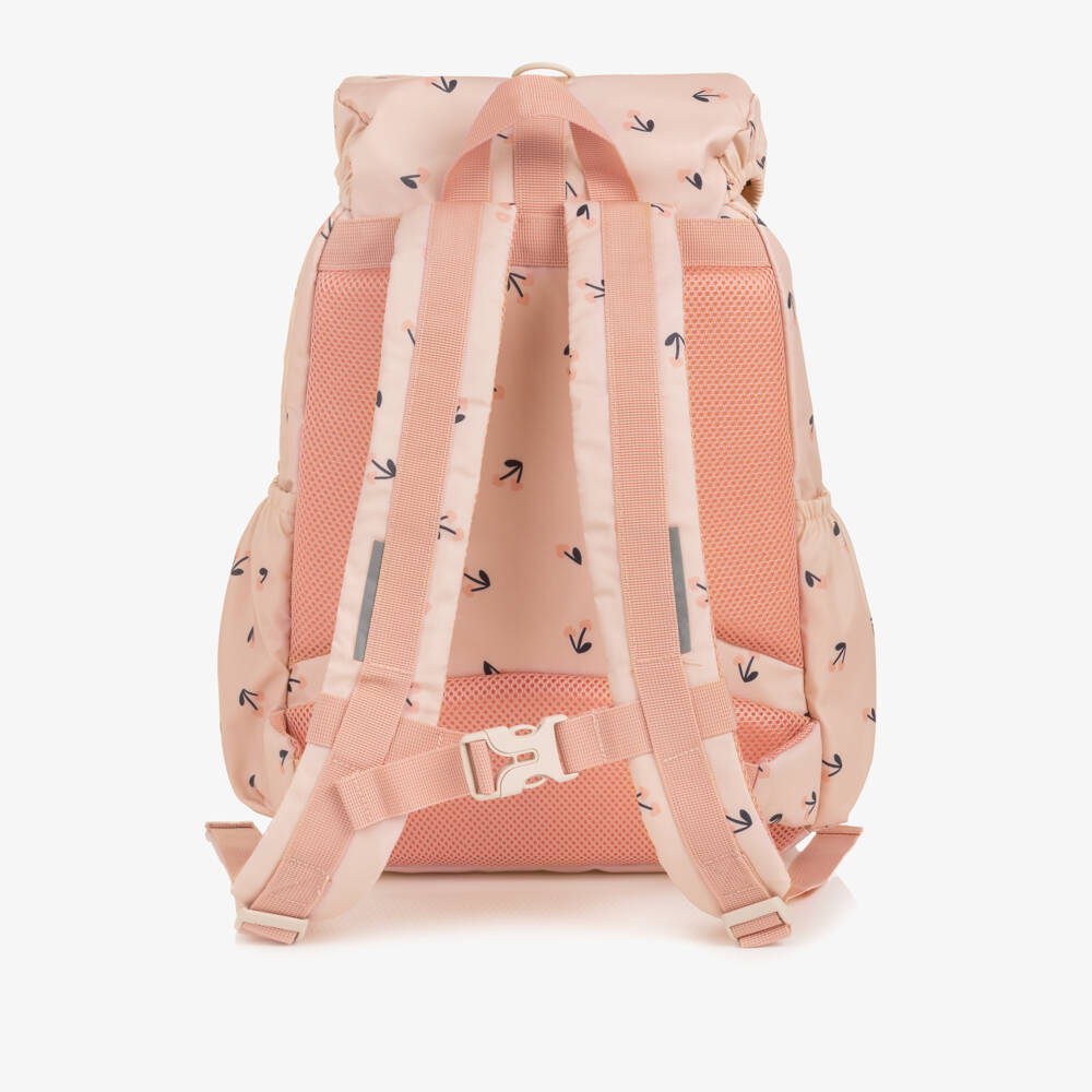 Liewood-Girls Pink Backpack with Cherry Print (36cm) | Childrensalon