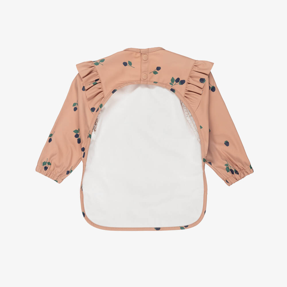 Liewood-Girls Pink Berry Print Apron Bib | Childrensalon