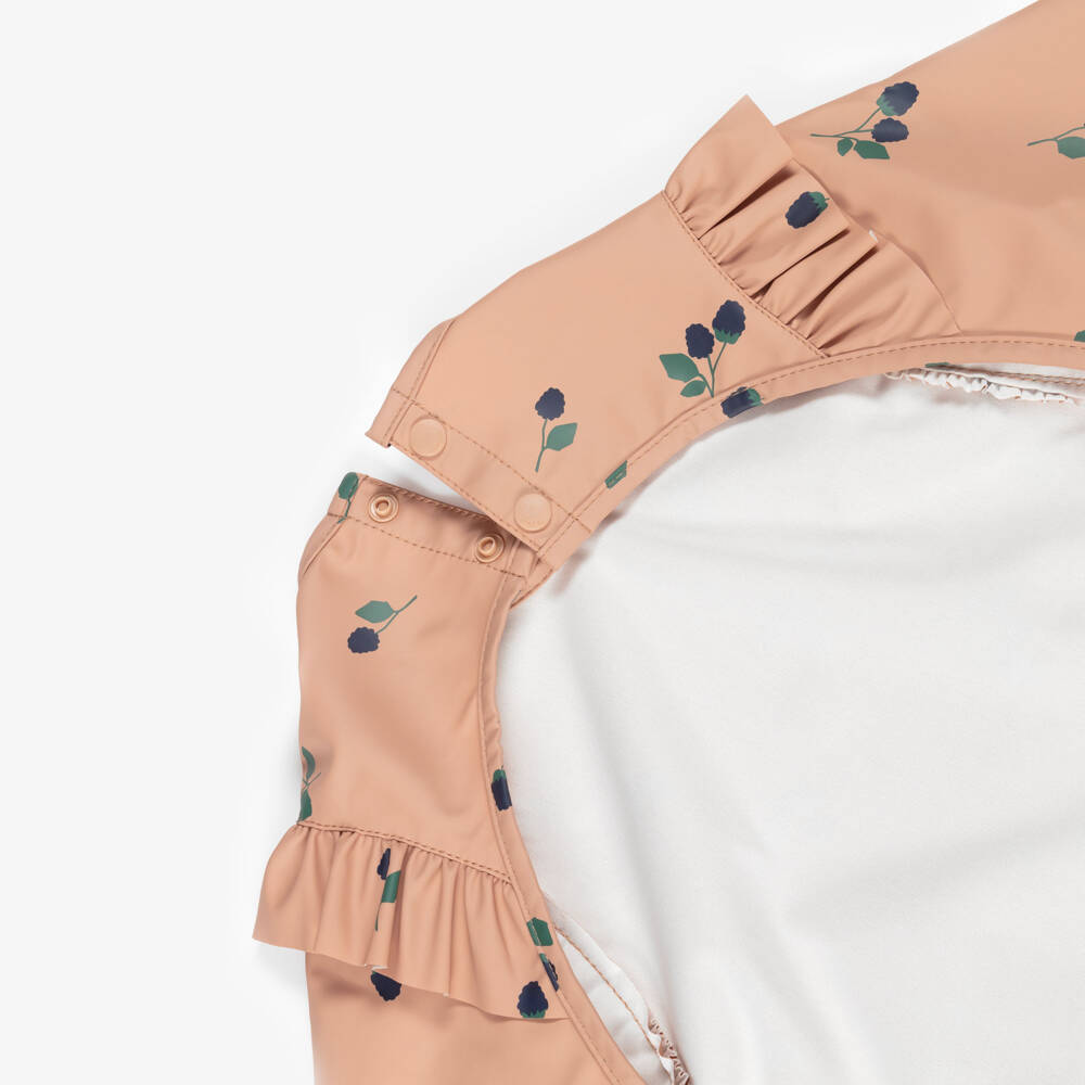 Liewood-Girls Pink Berry Print Apron Bib | Childrensalon