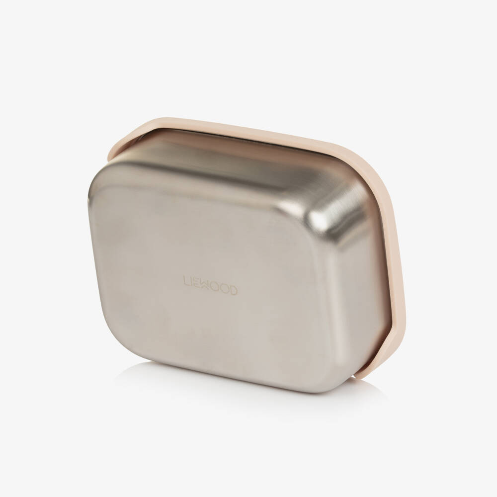 Liewood-Girls Pink Butterfly Motifs Lunch Box (17cm) | Childrensalon