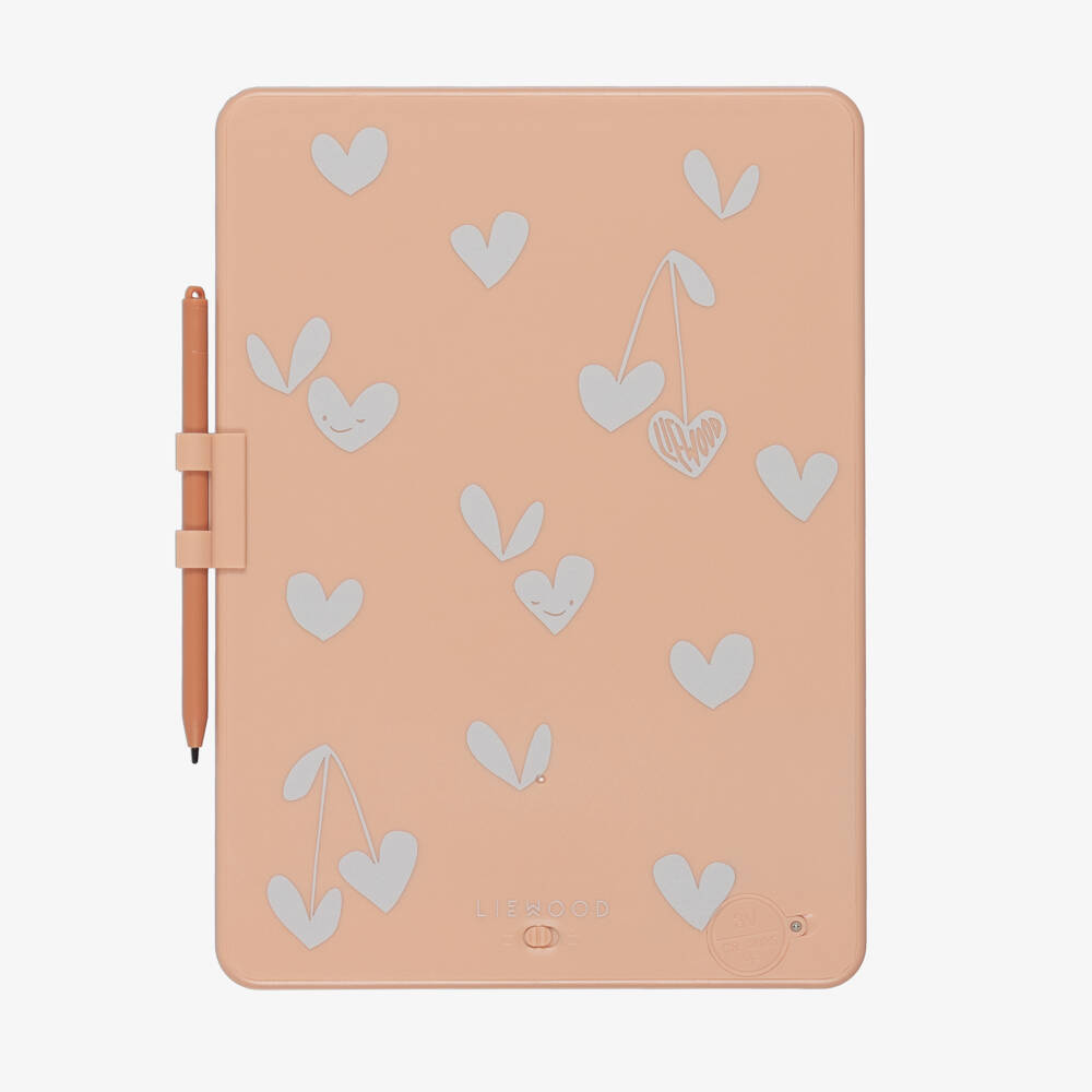 Liewood-Girls Pink Heart LCD Drawing Tablet (24cm) | Childrensalon