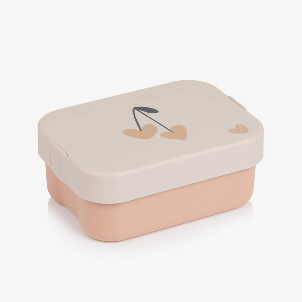 Liewood-Girls Pink Lunchbox with Cherry Motif (19cm) | Childrensalon