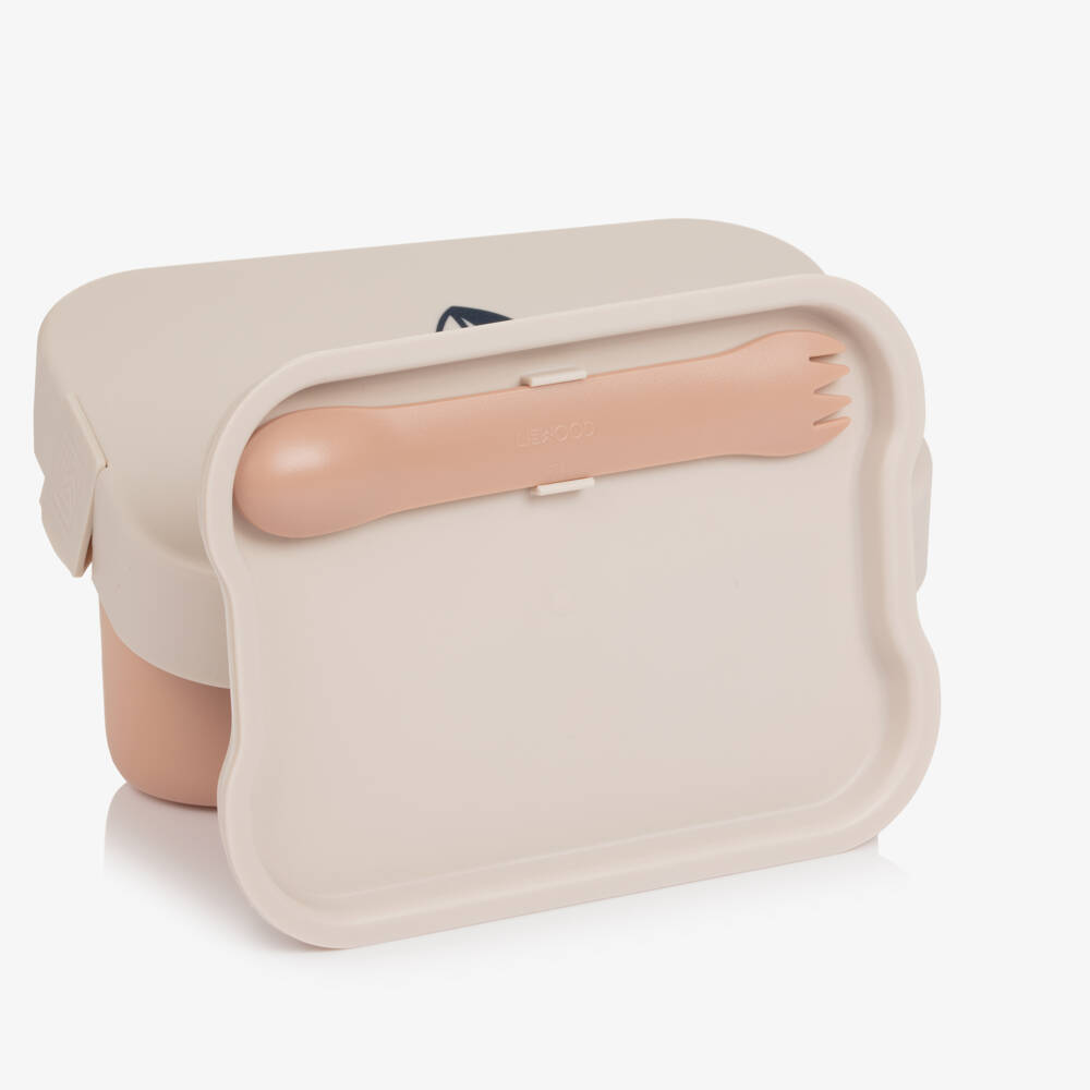 Liewood-Girls Pink Lunchbox with Cherry Motif (19cm) | Childrensalon