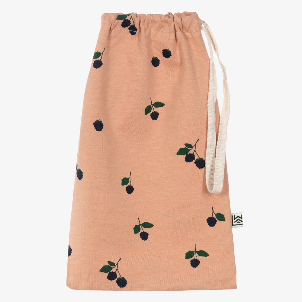 Liewood-Girls Pink Organic Cotton Berries Pyjamas | Childrensalon