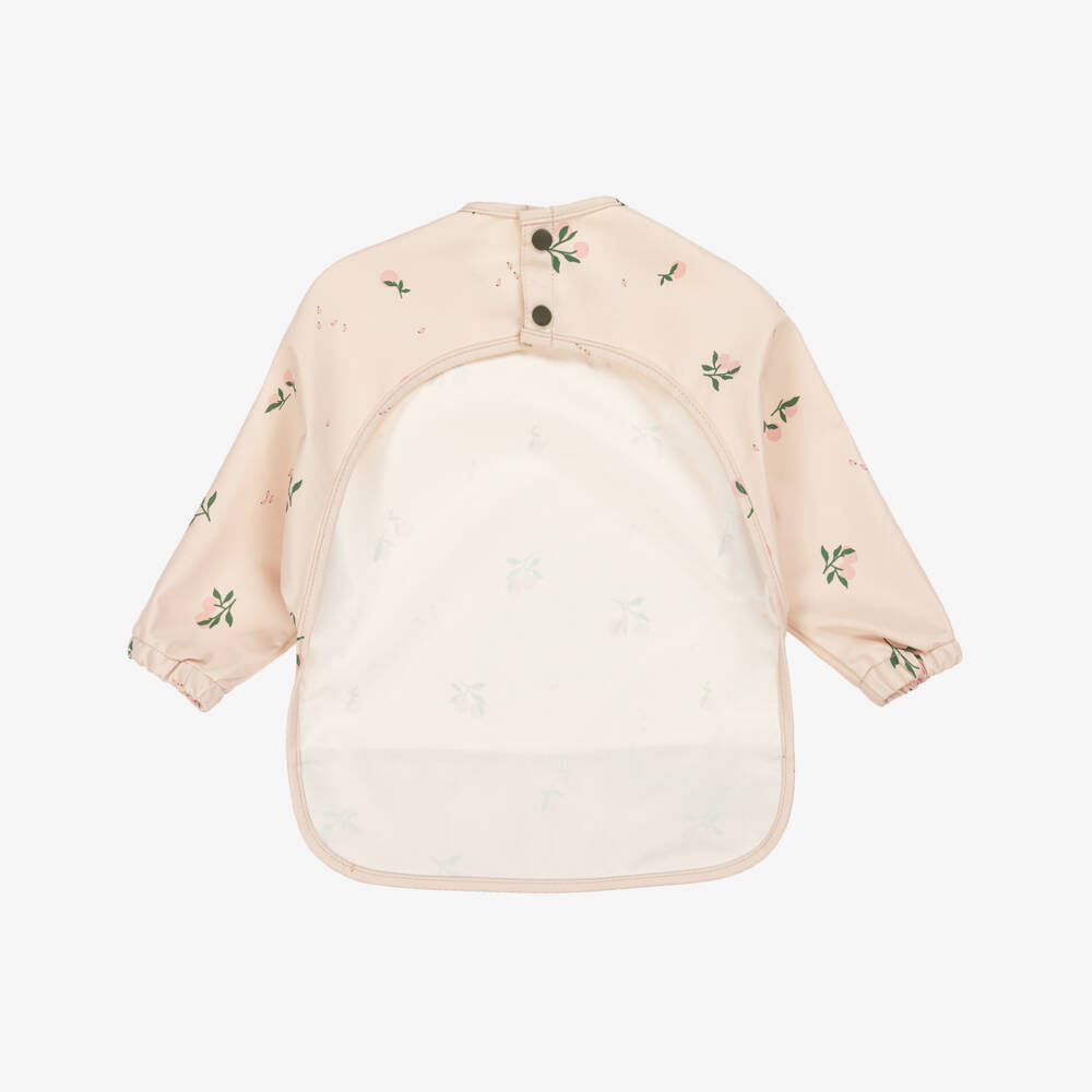 Liewood-Girls Pink Printed Apron Bib | Childrensalon