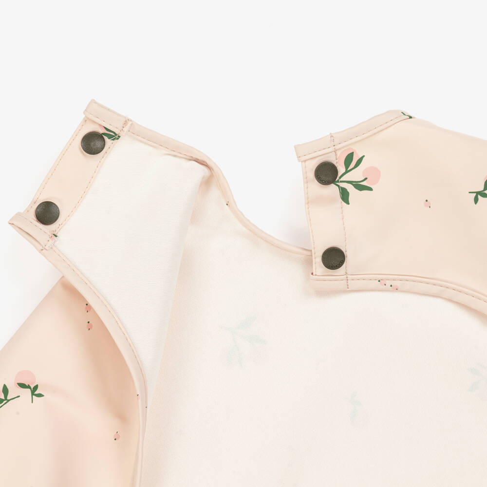 Liewood-Girls Pink Printed Apron Bib | Childrensalon