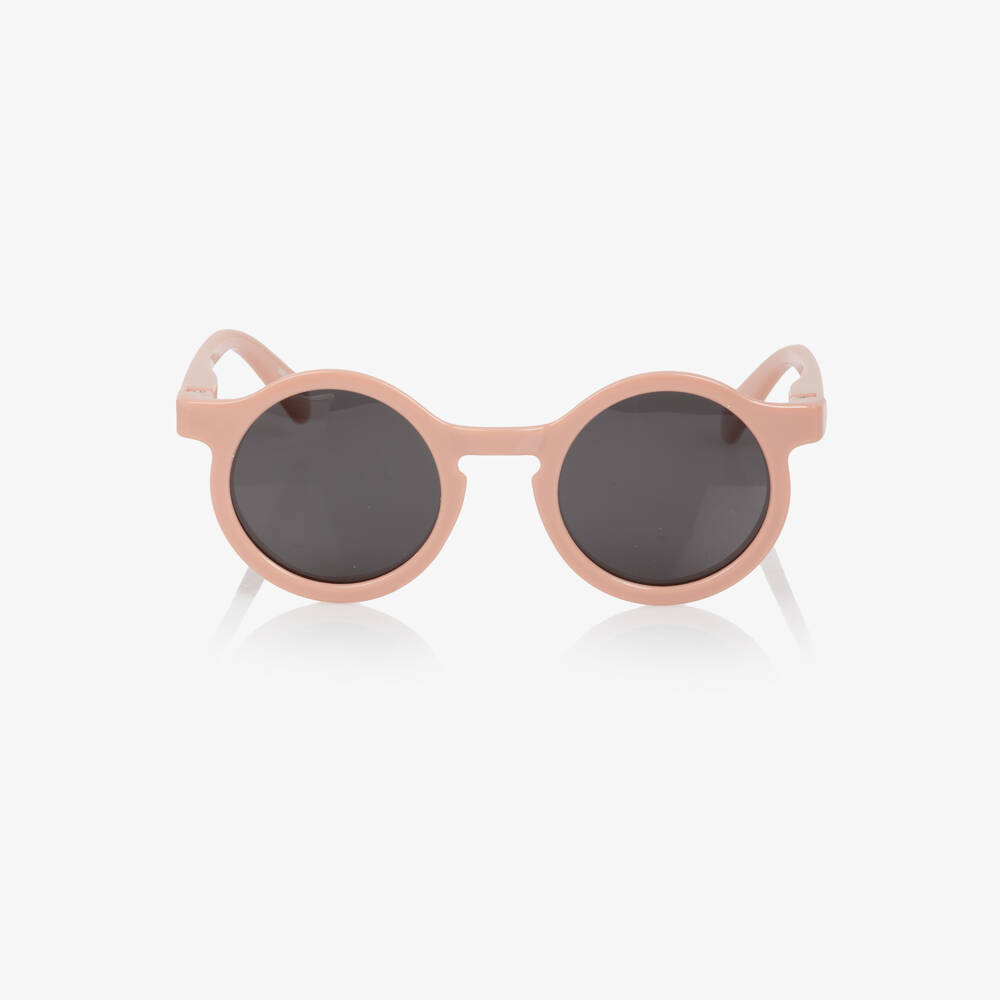 Liewood-Girls Pink Round Sunglasses | Childrensalon