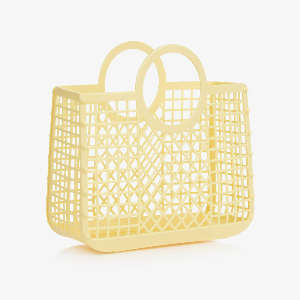 Liewood-حقيبة سلة لون أصفر للبنات (23 سم) | Childrensalon
