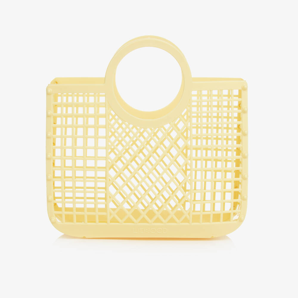 Liewood-حقيبة سلة لون أصفر للبنات (23 سم) | Childrensalon