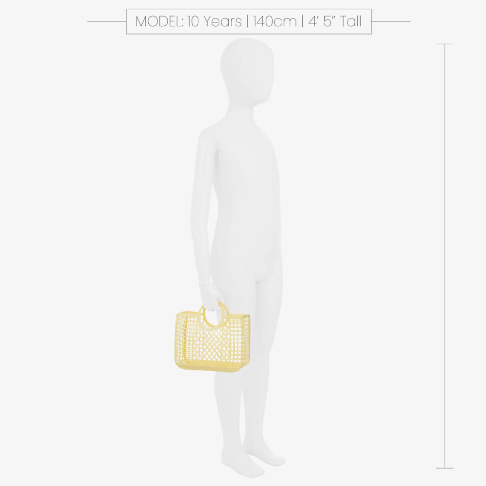 Liewood-حقيبة سلة لون أصفر للبنات (23 سم) | Childrensalon