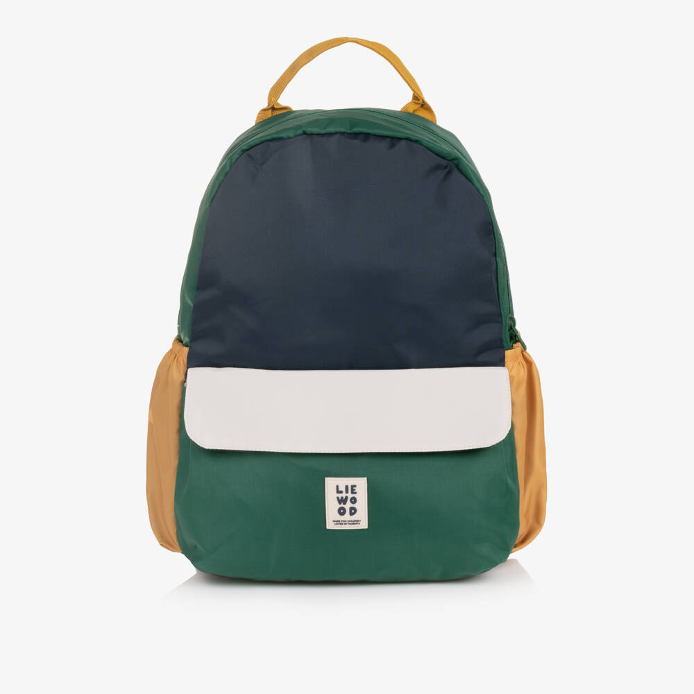 Liewood-Green & Blue Lennon Backpack (38cm) | Childrensalon