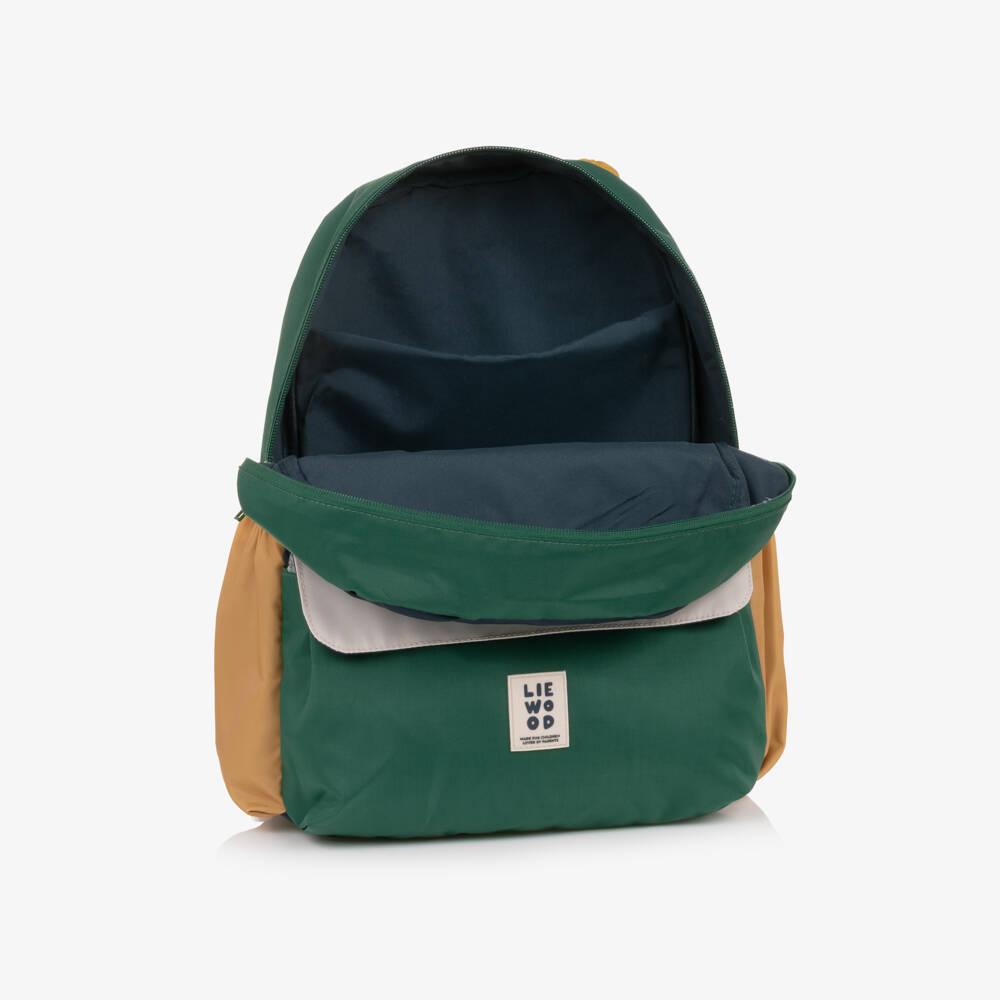Liewood-Green & Blue Lennon Backpack (38cm) | Childrensalon