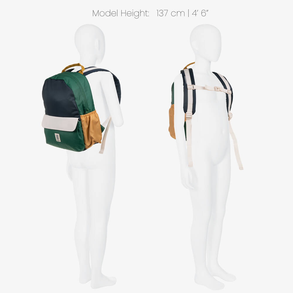 Liewood-Green & Blue Lennon Backpack (38cm) | Childrensalon