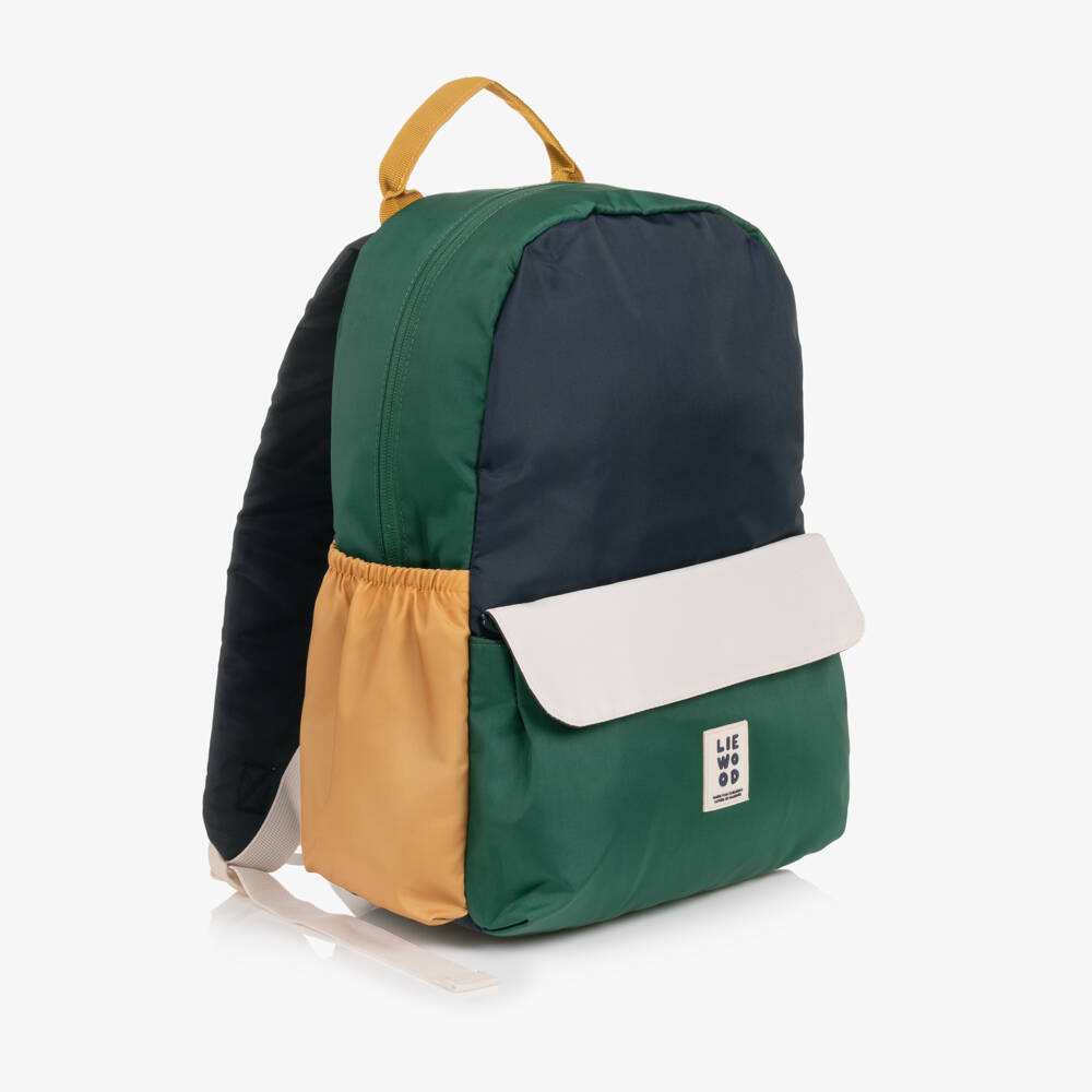 Liewood-Green & Blue Lennon Backpack (38cm) | Childrensalon