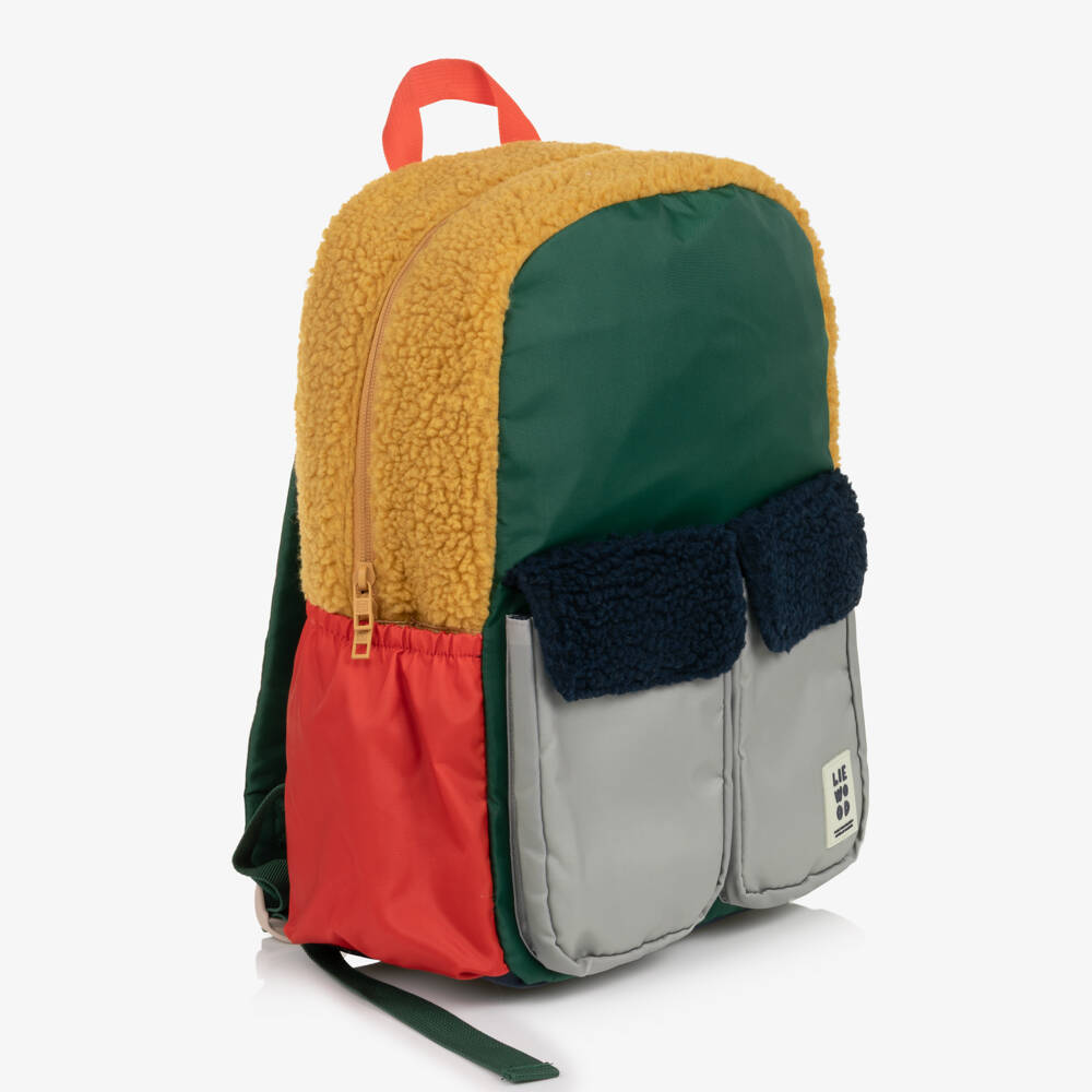Liewood-Green & Blue Marlowe Backpack (39cm) | Childrensalon