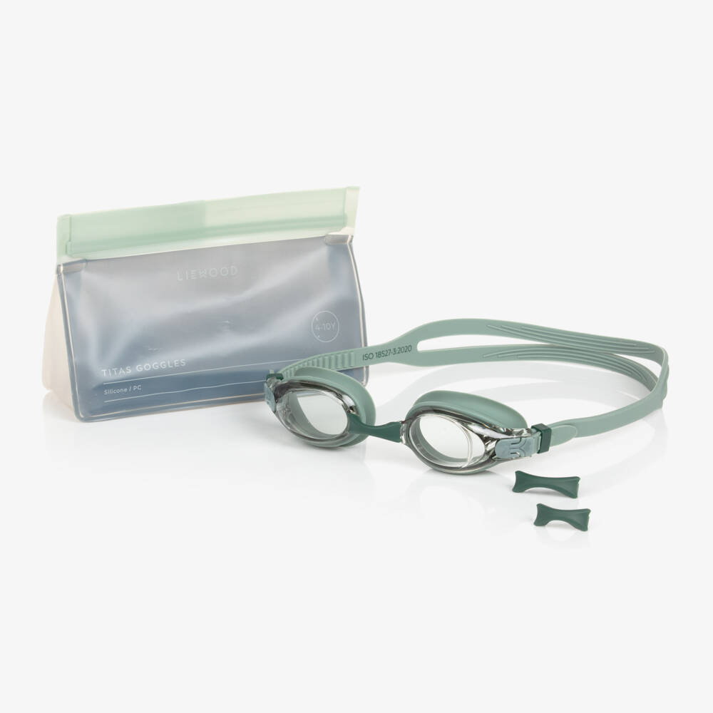 Liewood-نظارات سباحة لون أخضر | Childrensalon