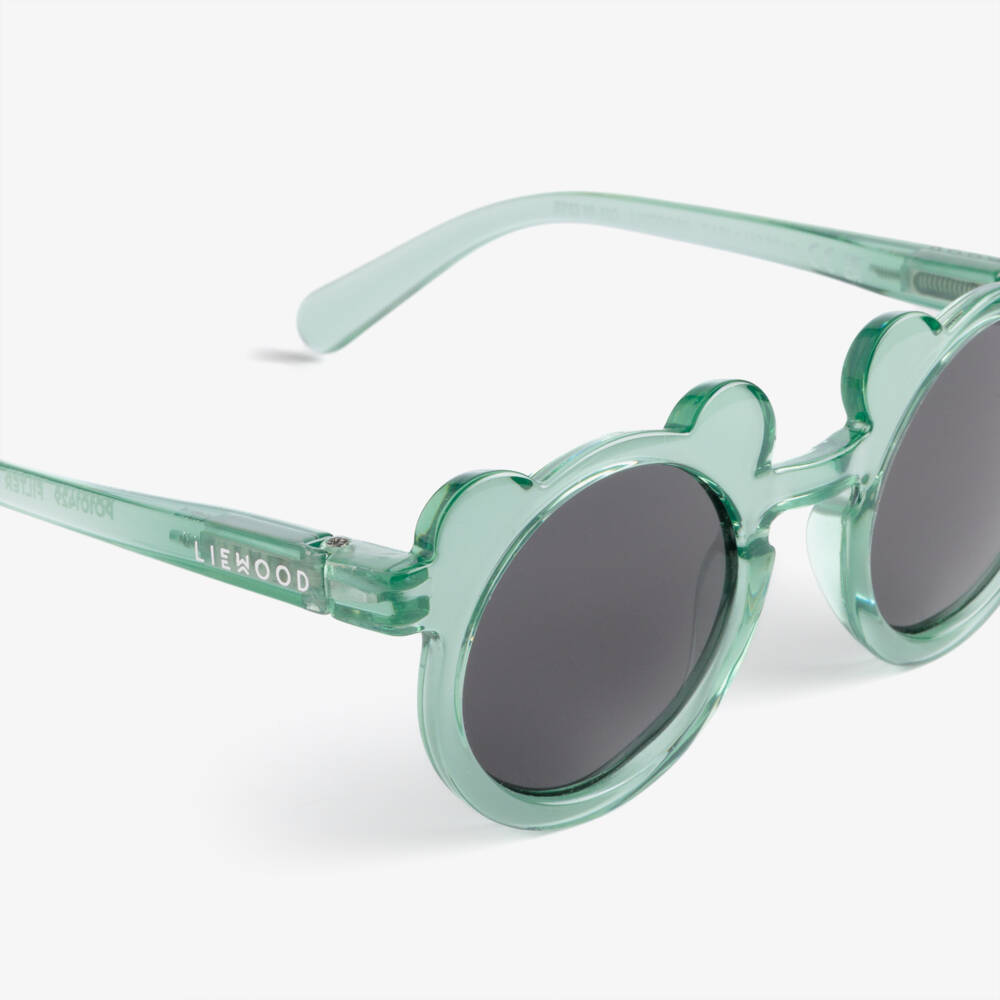 Liewood-Green Transparent Bear Sunglasses | Childrensalon