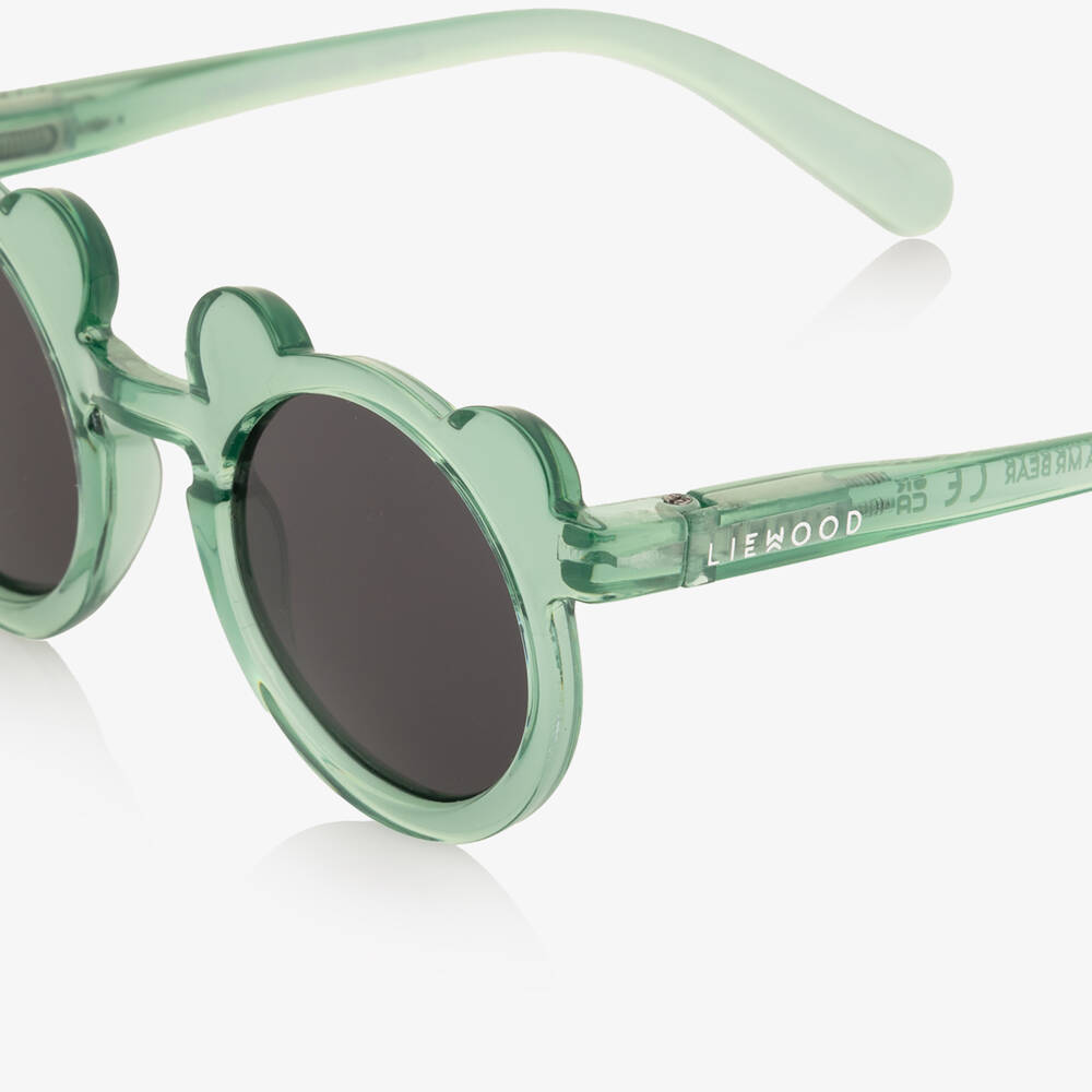 Liewood-Green Transparent Bear Sunglasses | Childrensalon