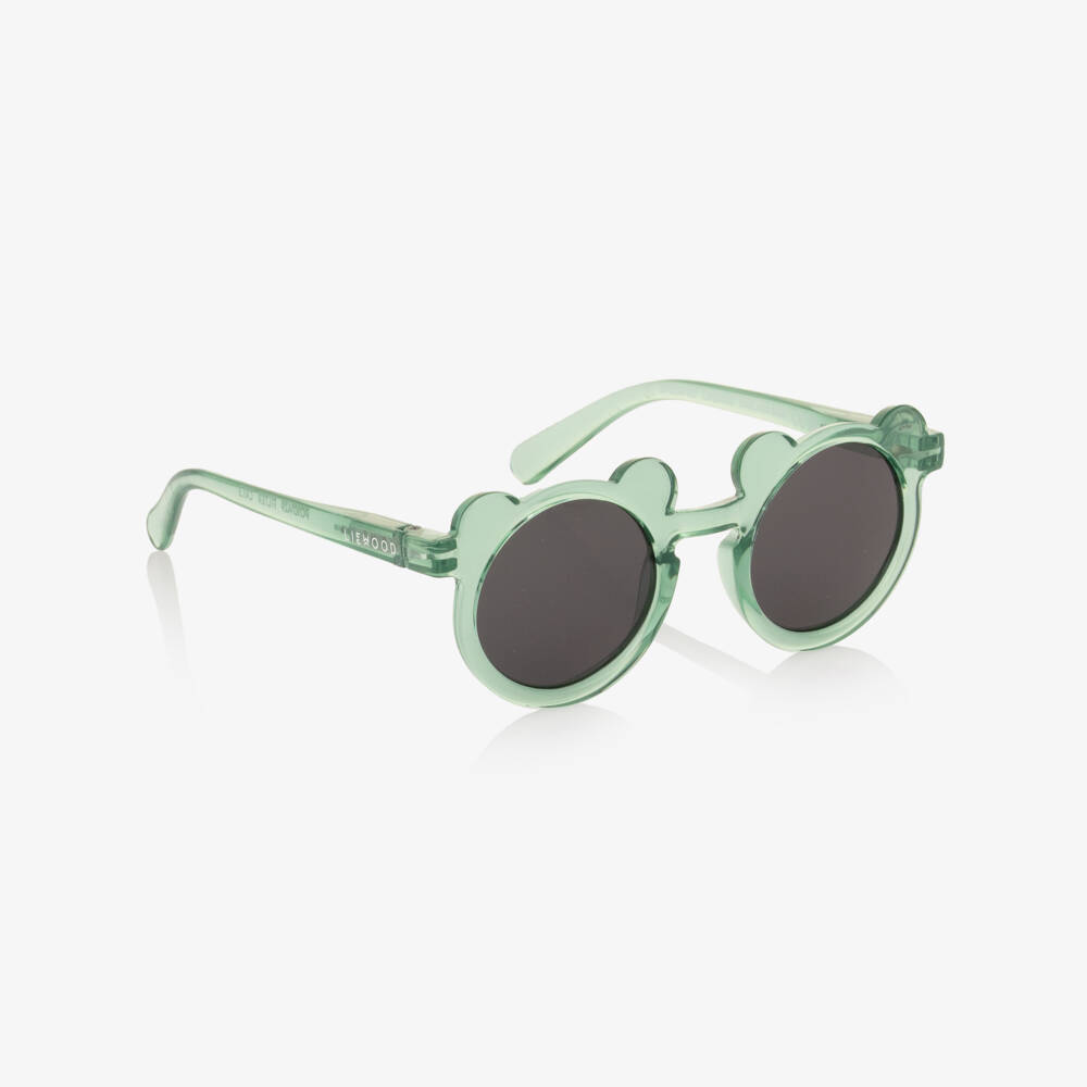 Liewood-Green Transparent Bear Sunglasses | Childrensalon
