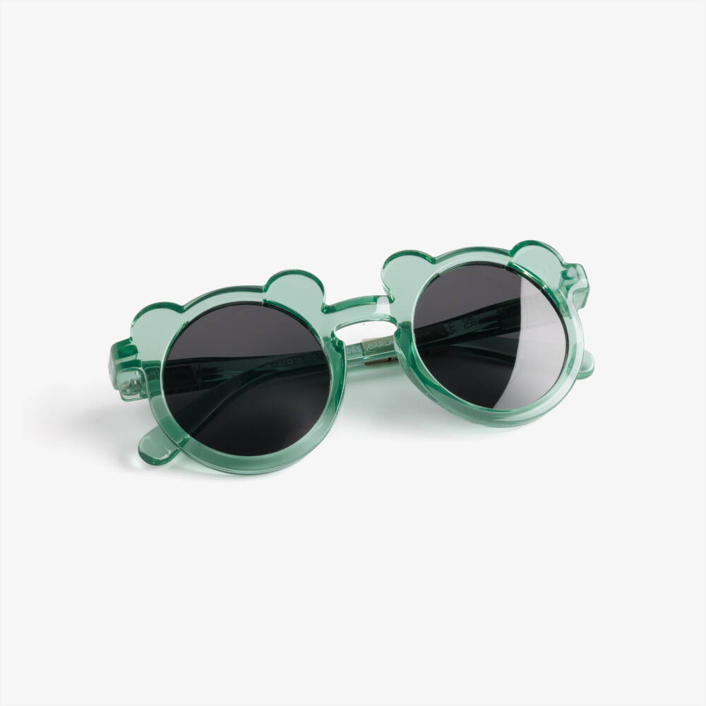 Liewood-Green Transparent Bear Sunglasses | Childrensalon