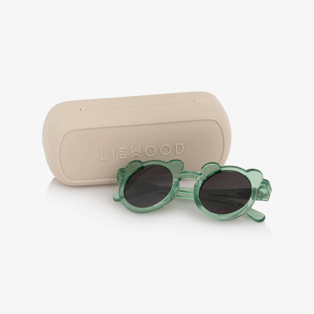 Liewood-Green Transparent Bear Sunglasses | Childrensalon