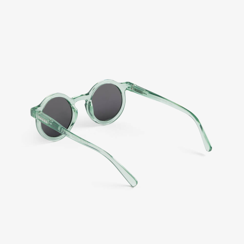 Liewood-Green Transparent Round Sunglasses | Childrensalon