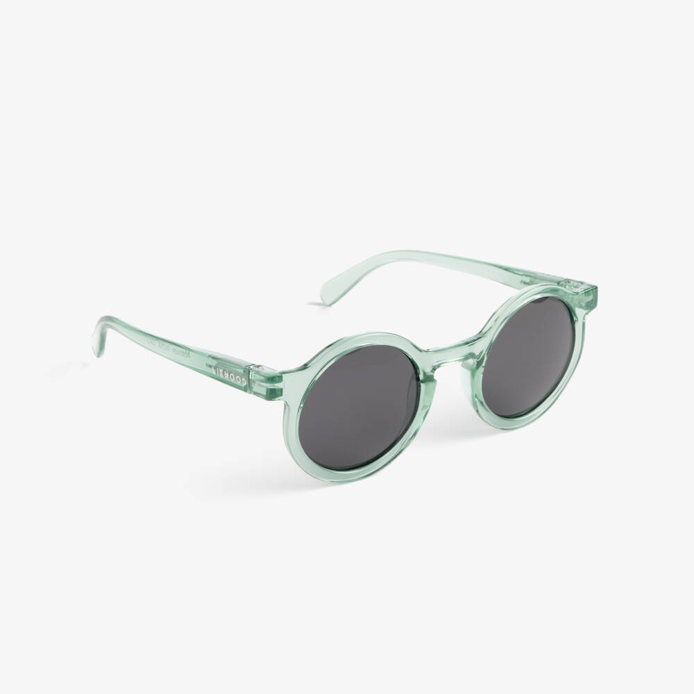 Liewood-Green Transparent Round Sunglasses | Childrensalon