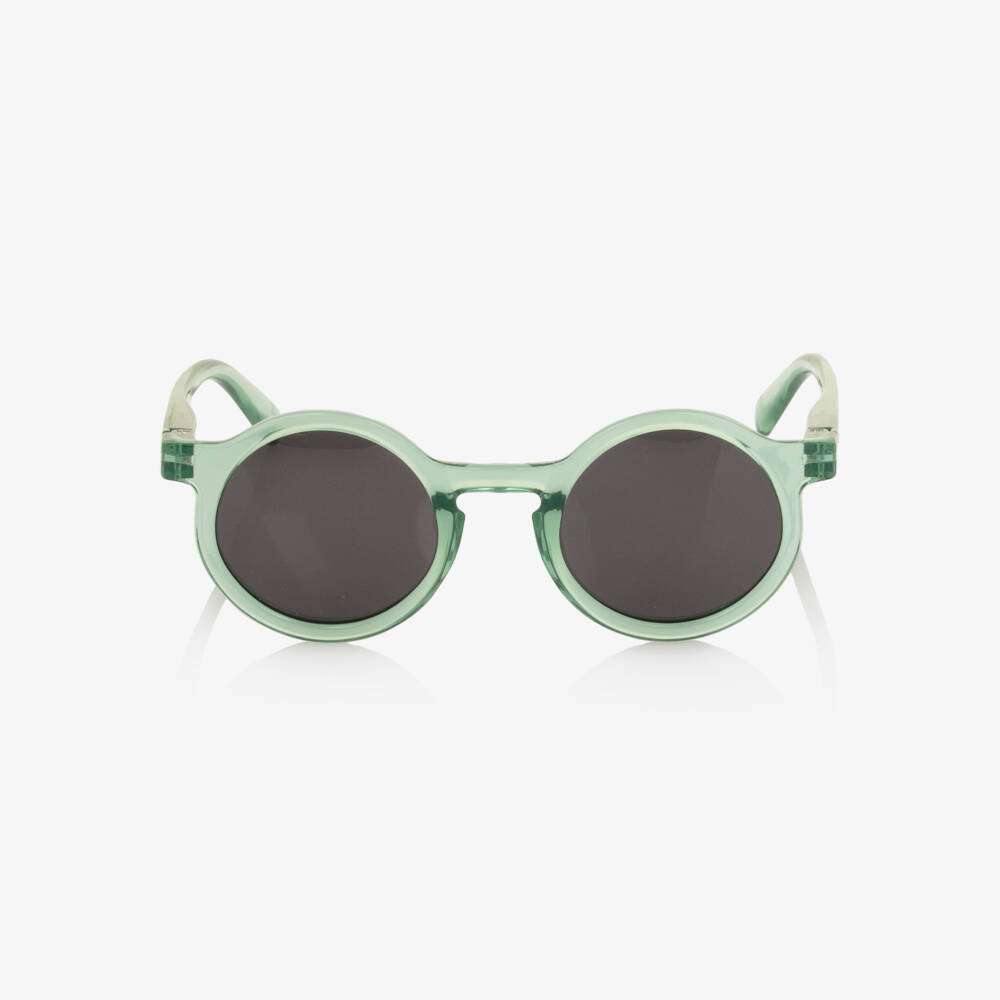 Liewood-Green Transparent Round Sunglasses | Childrensalon