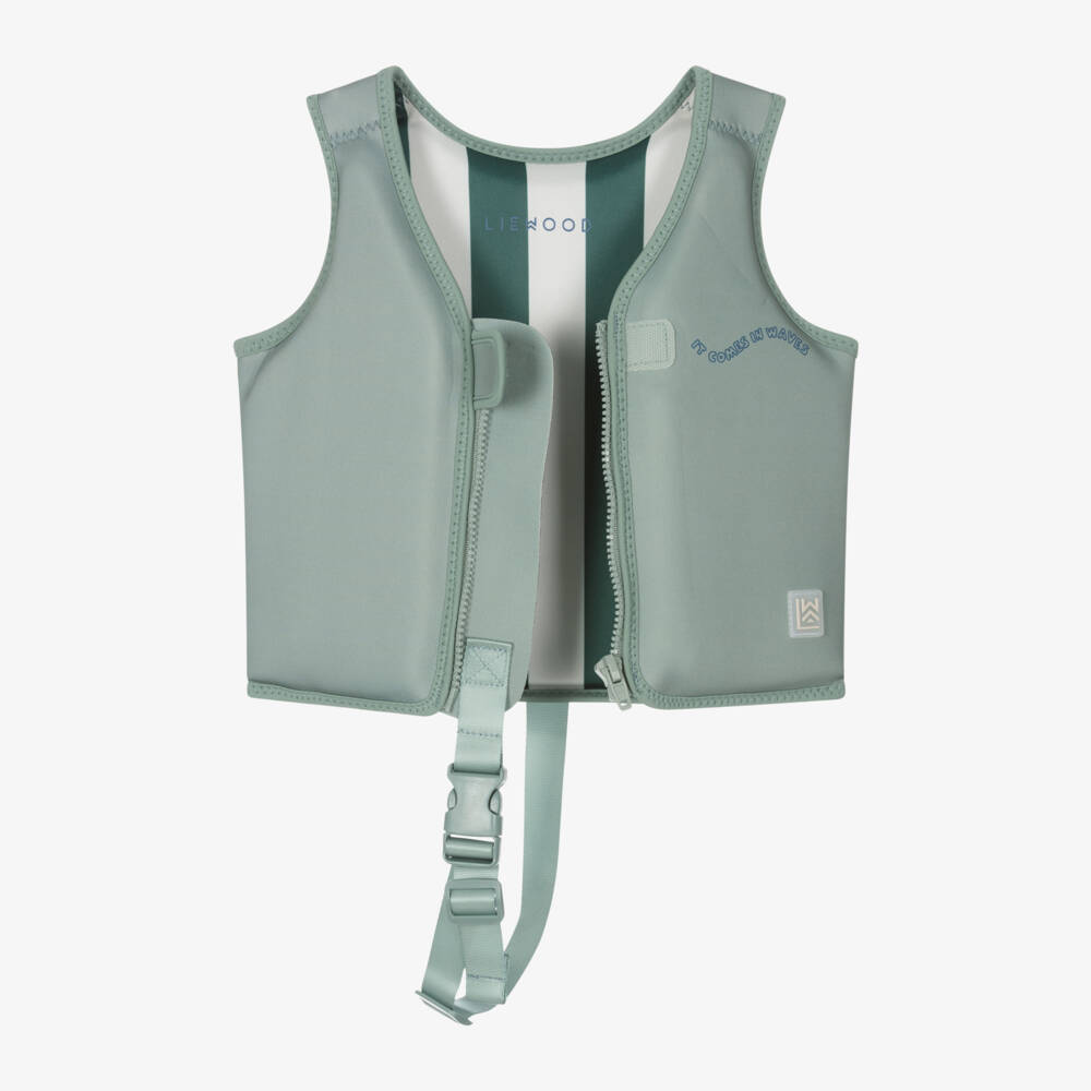Liewood-Green Whale Swimming Float Vest | Childrensalon