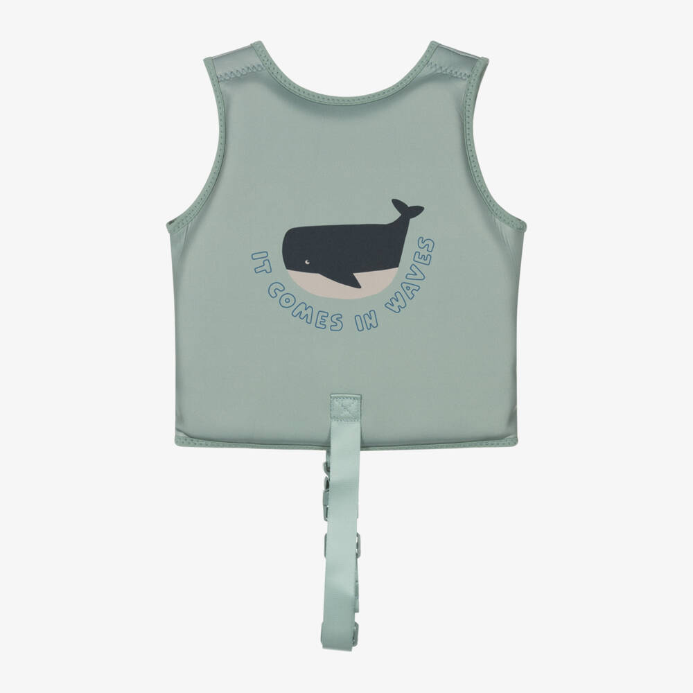 Liewood-Green Whale Swimming Float Vest | Childrensalon