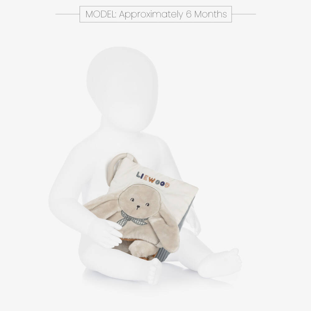 Liewood-Ivory Fey Classic Fabric Baby Bunny Book (23cm) | Childrensalon