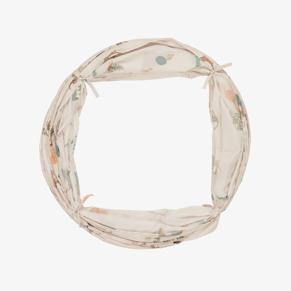 Liewood-Ivory Jungle Animal Pop-Up Playtime Tunnel (120cm) | Childrensalon