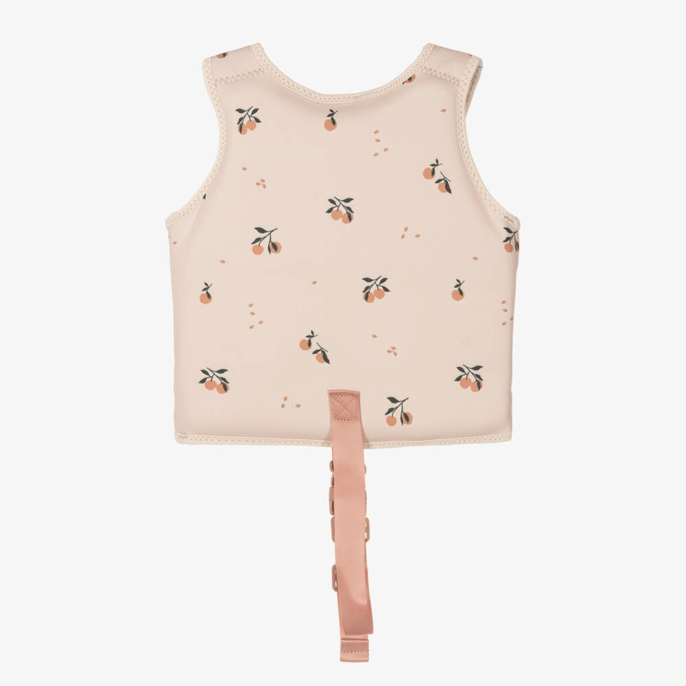 Liewood-سترة سباحة بطبعة خوخ لون عاجي للمولودات | Childrensalon