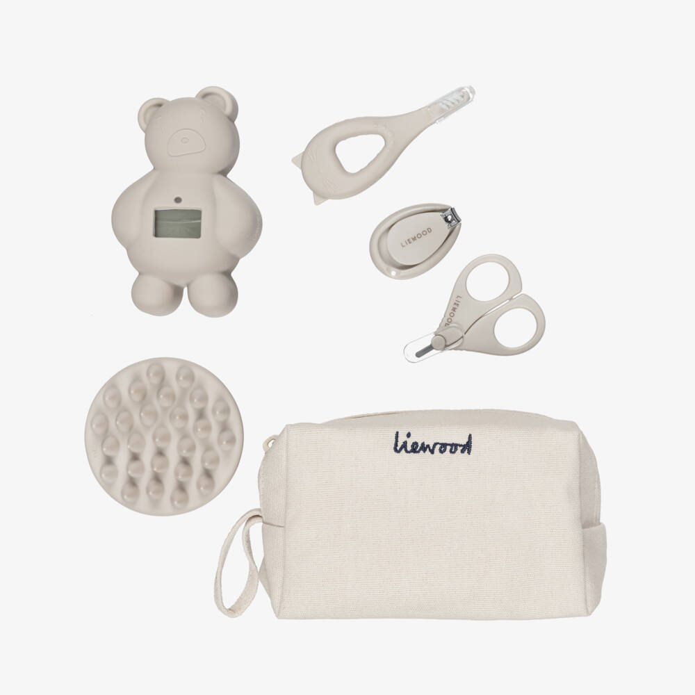 Liewood-Ivory Washbag & Grooming Set (15cm) | Childrensalon