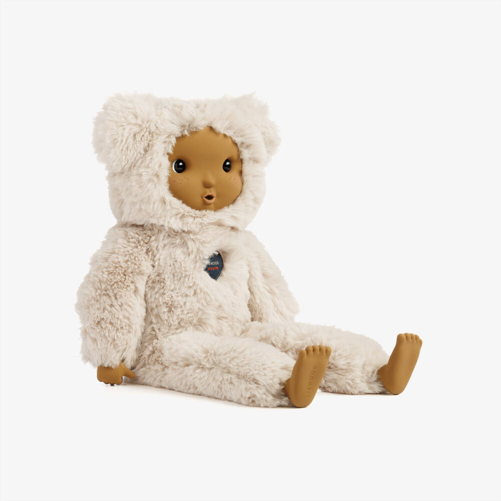 Liewood-Misa Phoebe Plush Doll in Sandy Beige (41cm) | Childrensalon