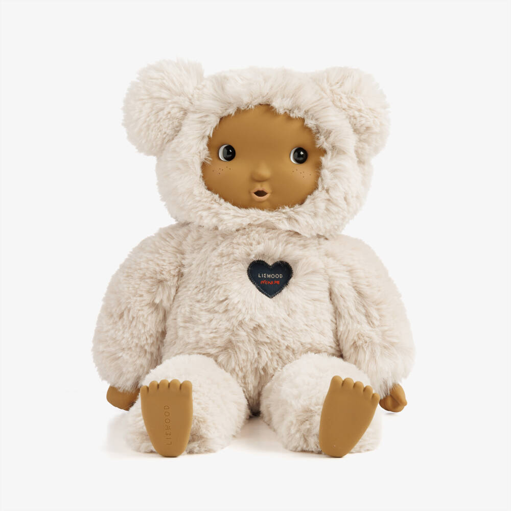 Liewood-Misa Phoebe Plush Doll in Sandy Beige (41cm) | Childrensalon